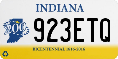 IN license plate 923ETQ