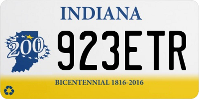 IN license plate 923ETR
