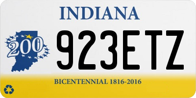 IN license plate 923ETZ