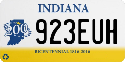 IN license plate 923EUH