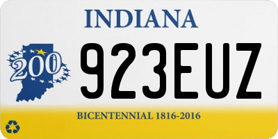 IN license plate 923EUZ