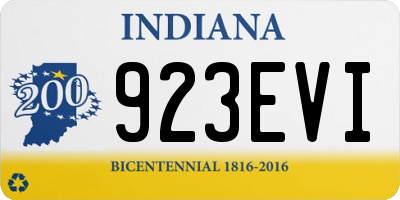 IN license plate 923EVI