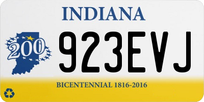 IN license plate 923EVJ