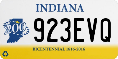 IN license plate 923EVQ