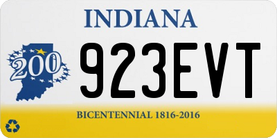 IN license plate 923EVT