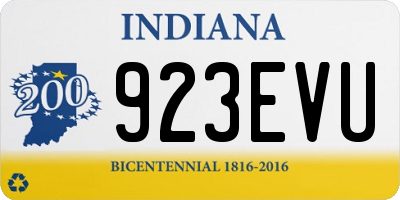 IN license plate 923EVU