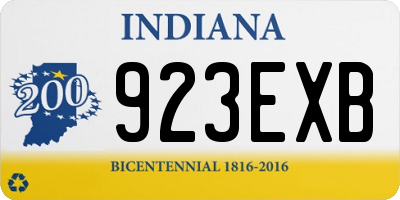 IN license plate 923EXB