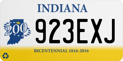 IN license plate 923EXJ