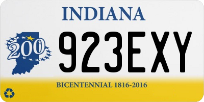 IN license plate 923EXY