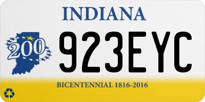 IN license plate 923EYC