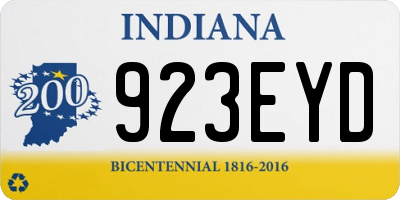 IN license plate 923EYD
