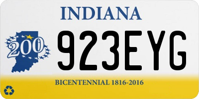 IN license plate 923EYG