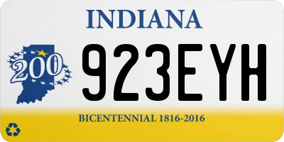 IN license plate 923EYH