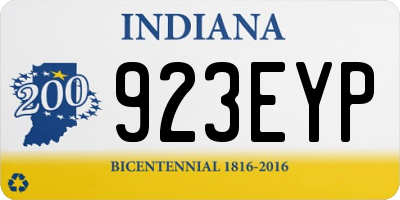 IN license plate 923EYP
