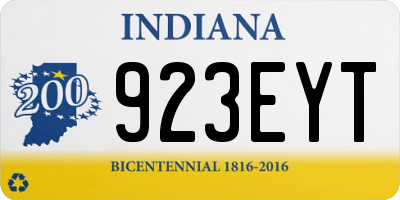 IN license plate 923EYT