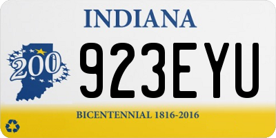 IN license plate 923EYU