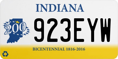 IN license plate 923EYW