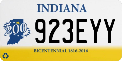 IN license plate 923EYY