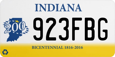 IN license plate 923FBG