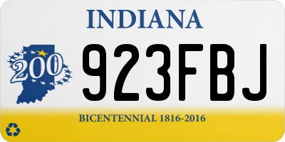 IN license plate 923FBJ