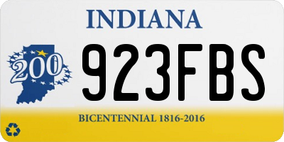 IN license plate 923FBS