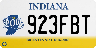 IN license plate 923FBT
