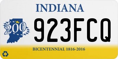 IN license plate 923FCQ