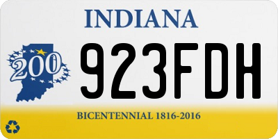 IN license plate 923FDH