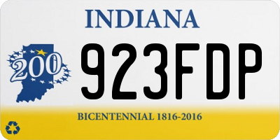 IN license plate 923FDP