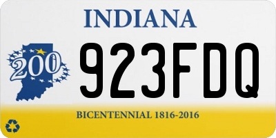 IN license plate 923FDQ
