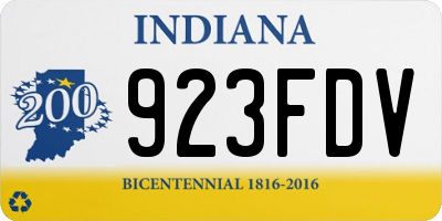 IN license plate 923FDV