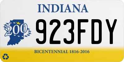 IN license plate 923FDY