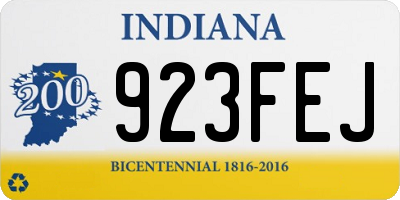 IN license plate 923FEJ