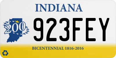 IN license plate 923FEY