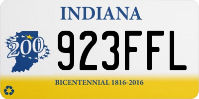 IN license plate 923FFL