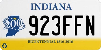 IN license plate 923FFN