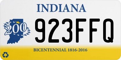 IN license plate 923FFQ