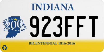 IN license plate 923FFT