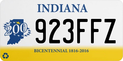 IN license plate 923FFZ