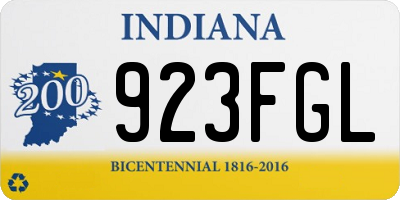 IN license plate 923FGL