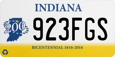 IN license plate 923FGS