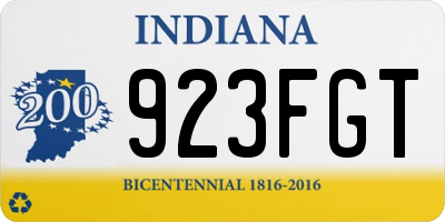 IN license plate 923FGT
