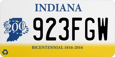 IN license plate 923FGW