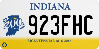 IN license plate 923FHC