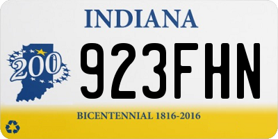 IN license plate 923FHN