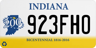 IN license plate 923FHO