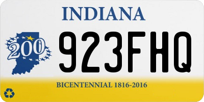IN license plate 923FHQ