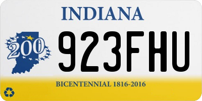 IN license plate 923FHU