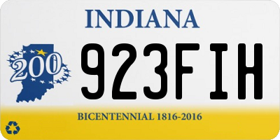 IN license plate 923FIH