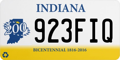 IN license plate 923FIQ